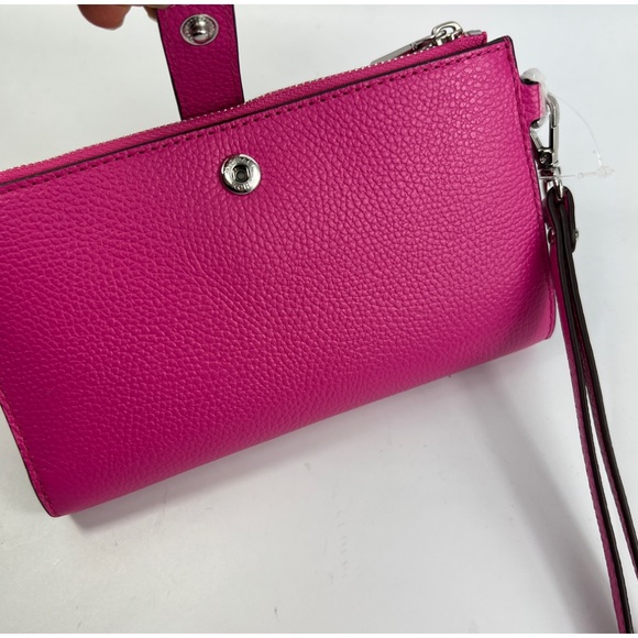 Michael Kors Hot Pink Multifunctional Wallet Wristlet NWT - Picture 6 of 12